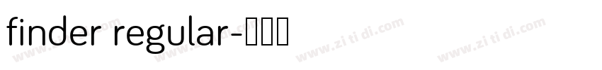 finder regular字体转换